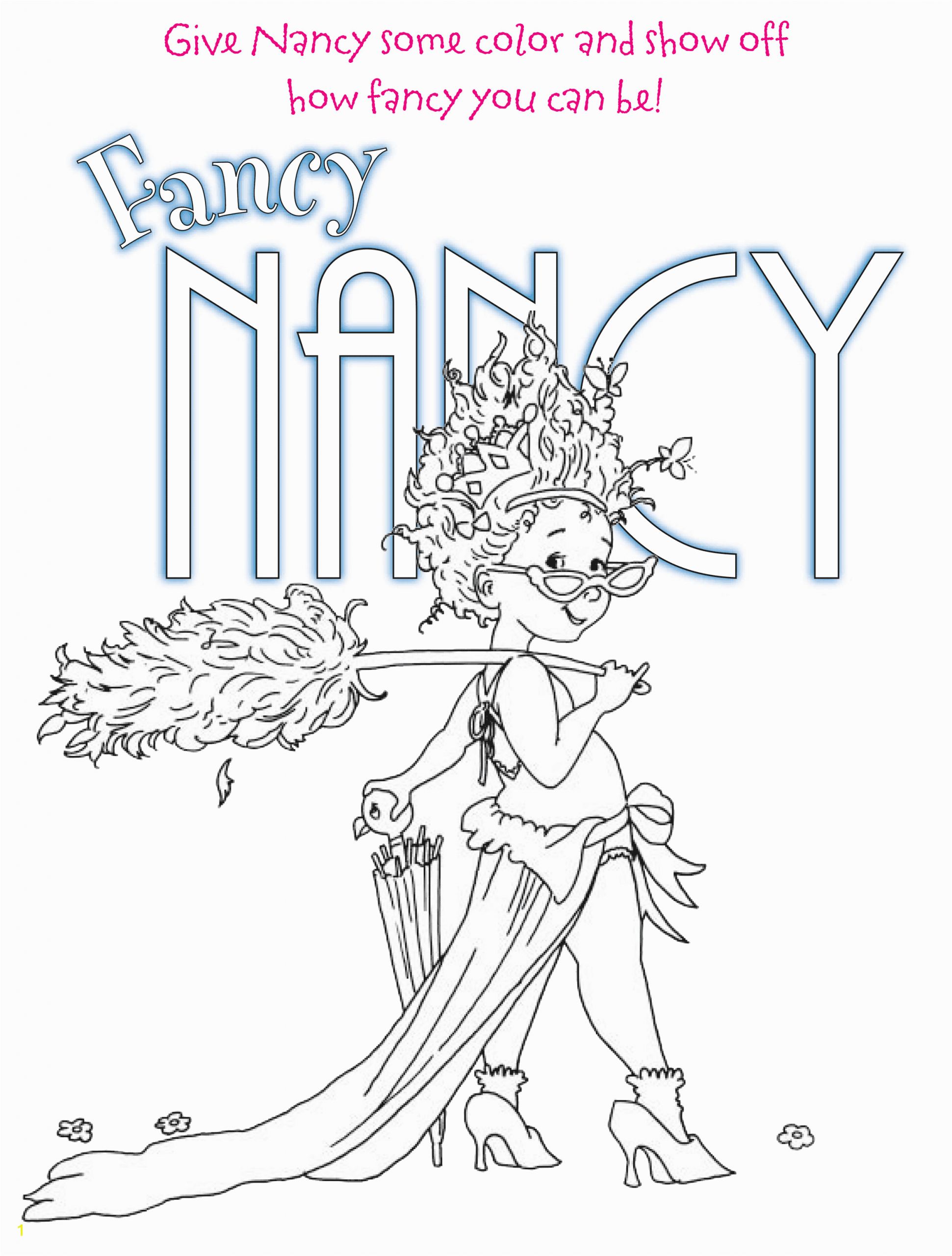 Fancy Nancy Coloring Pages to Print Fancy Nancy Tea Party Coloring Pages Coloring Home