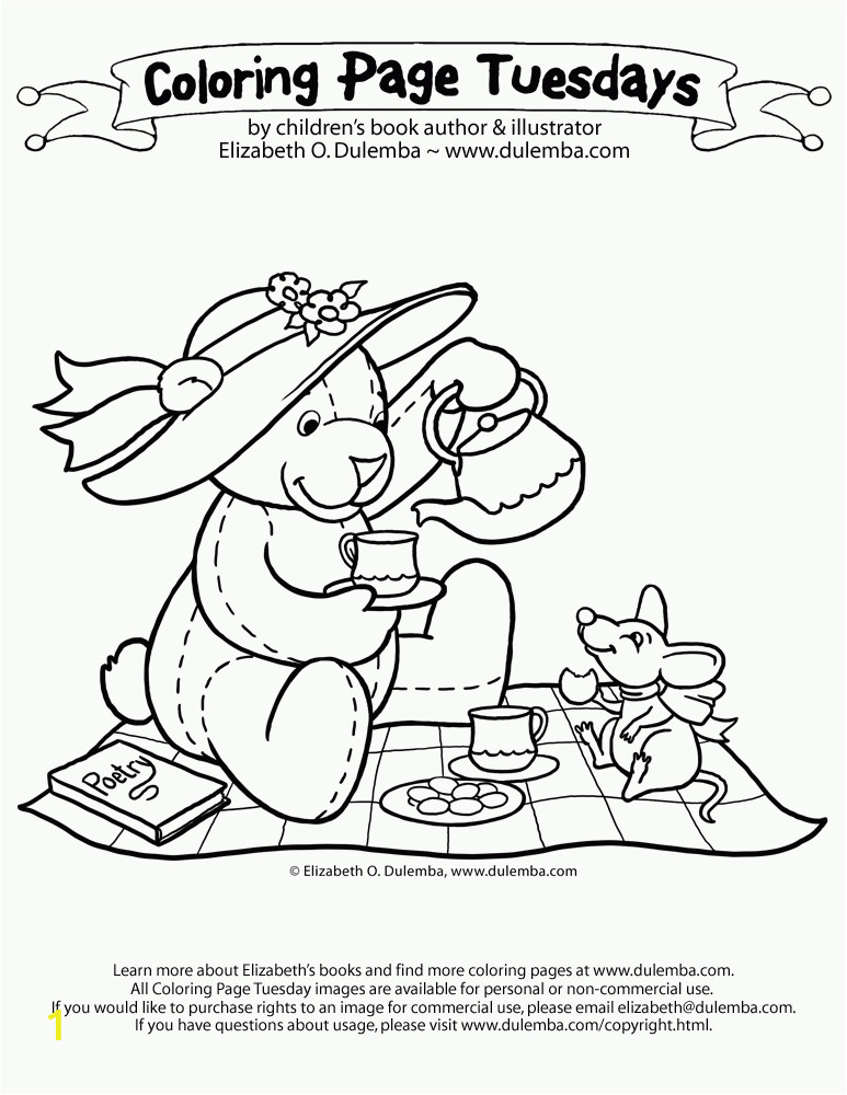 fancy nancy tea party coloring pages