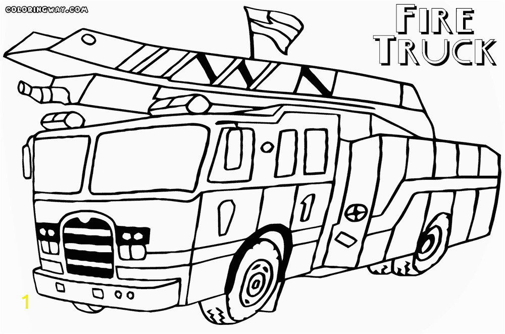 fire truck coloring pages