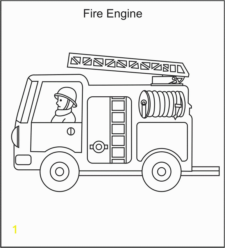 fire truck coloring pages