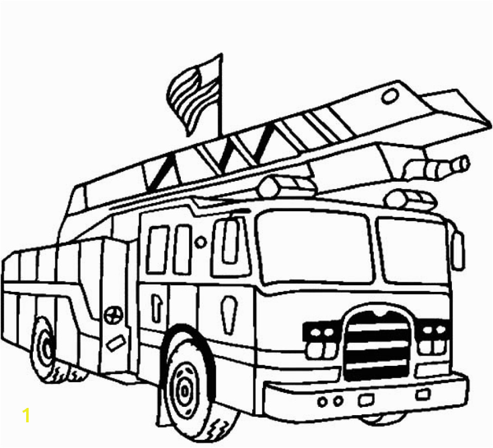 Fire Truck Coloring Pages to Print Get This Kids Printable Fire Truck Coloring Page Free