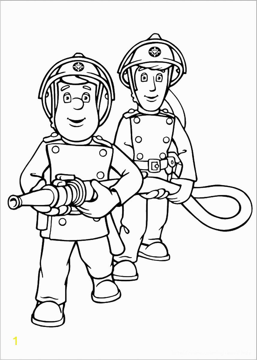 fireman sam coloring pages