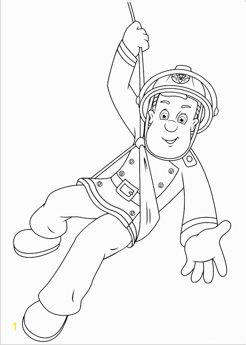 fireman sam coloring pages