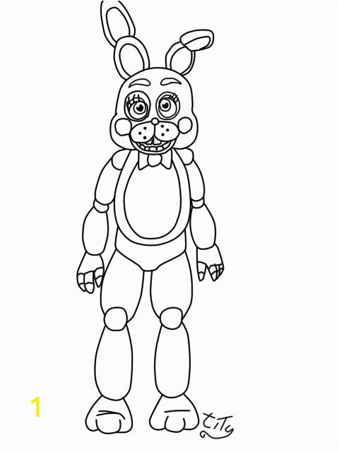 Five Nights at Freddy S Bonnie Coloring Pages Bonny Five Nights at Freddys Free Colouring Pages