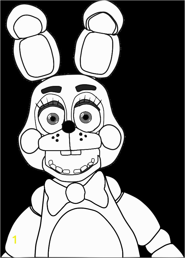 Five Nights at Freddy S Bonnie Coloring Pages toy Bonnie Para Colorear