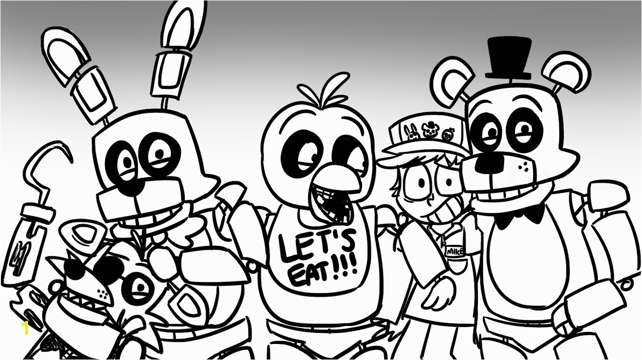 Five Nights at Freddy S Coloring Pages Foxy Five Nights at Freddys Free Colouring Pages
