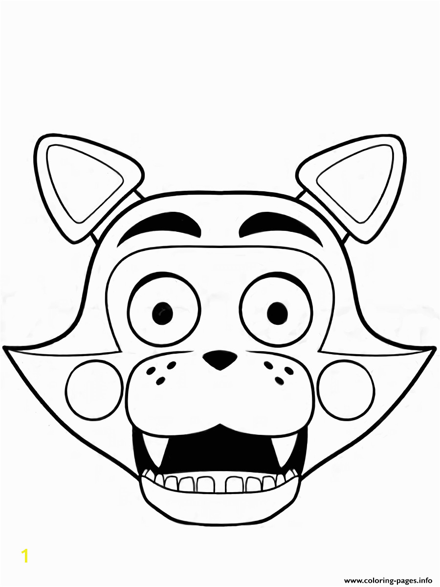 Five Nights at Freddy S Printable Coloring Pages Fnaf Freddy Five Nights at Freddys Foxy Coloring Pages