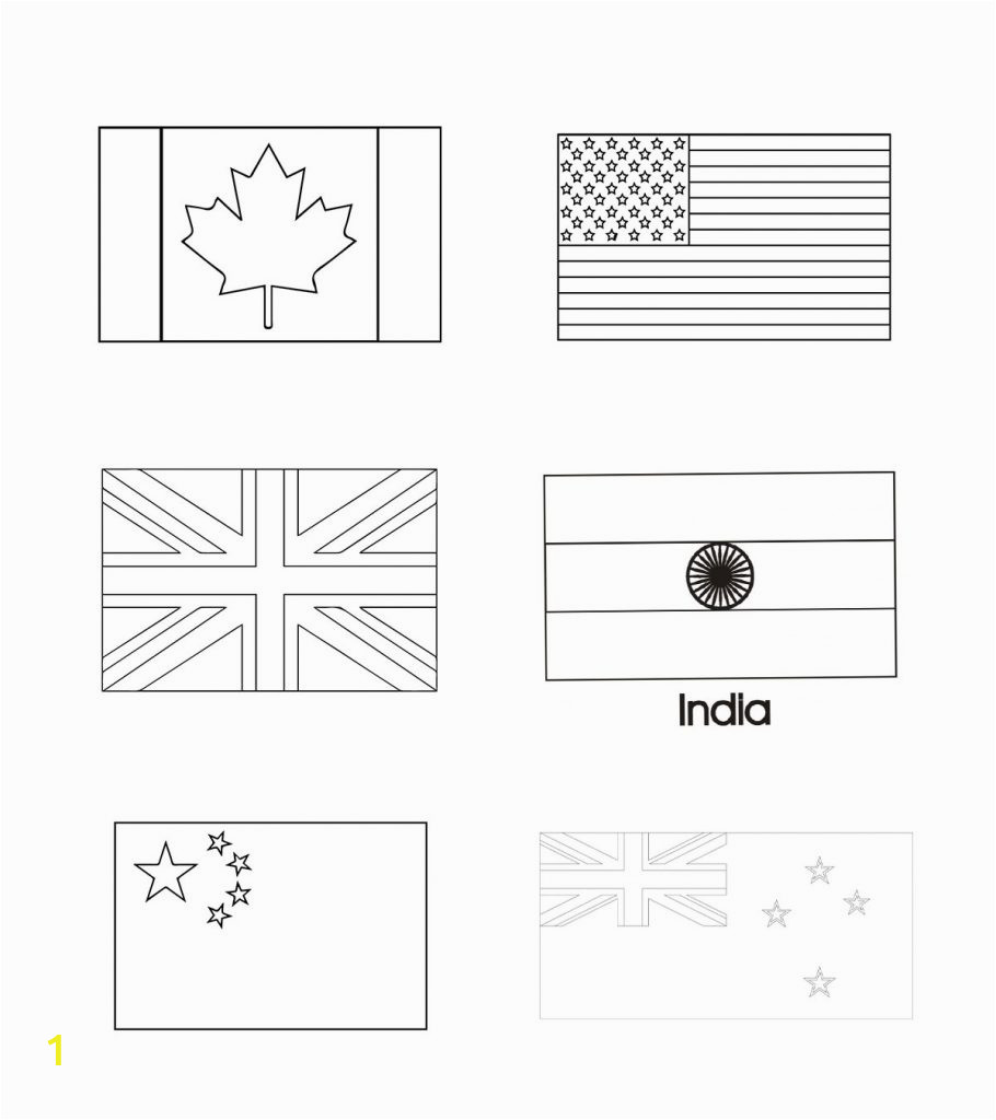 country and world flags coloring pages for your toddler