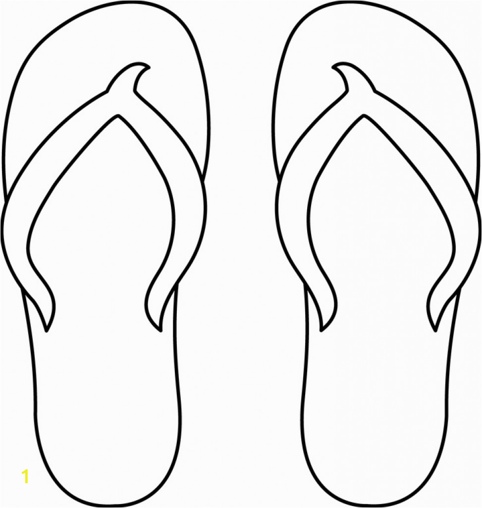 flip flop coloring page