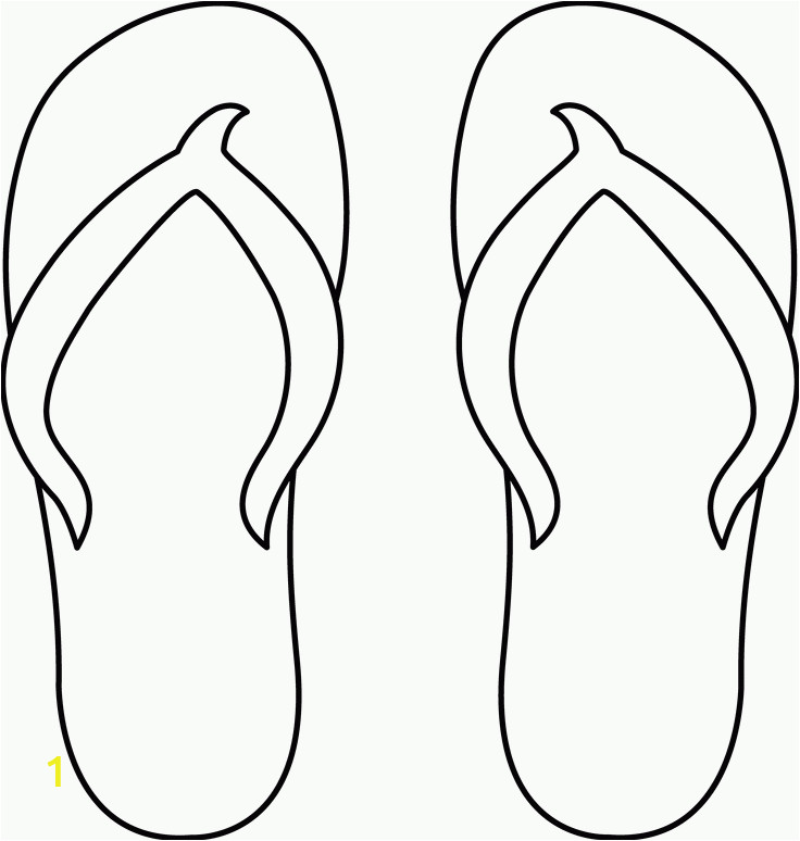 printable coloring pages flip flops