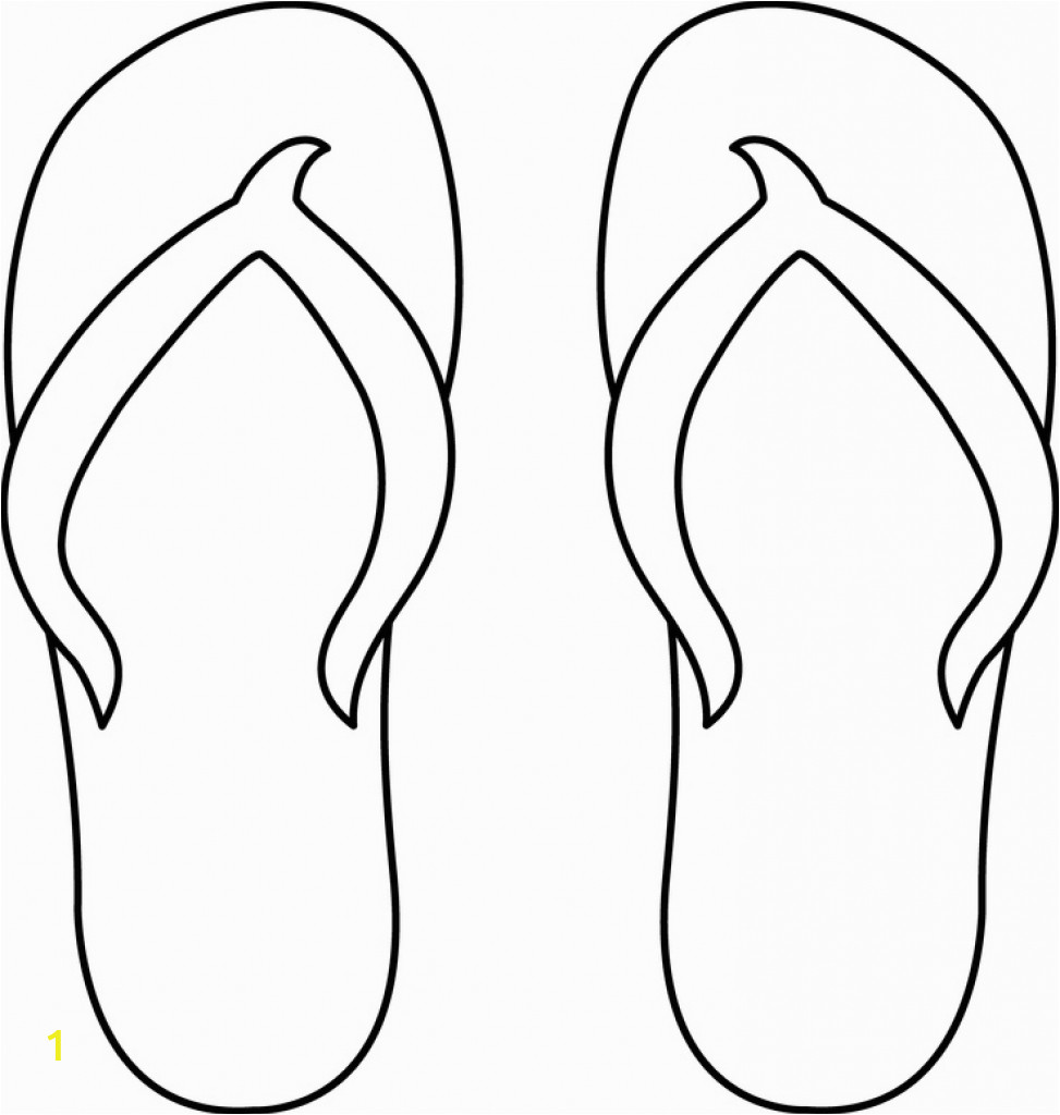 flip flop coloring page