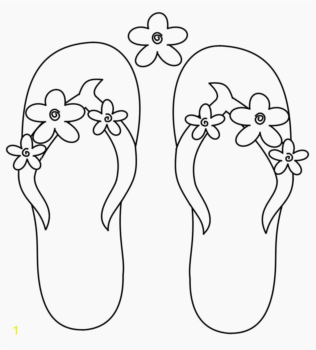 Flip Flop Coloring Pages Free Printable Flip Flop Coloring Page