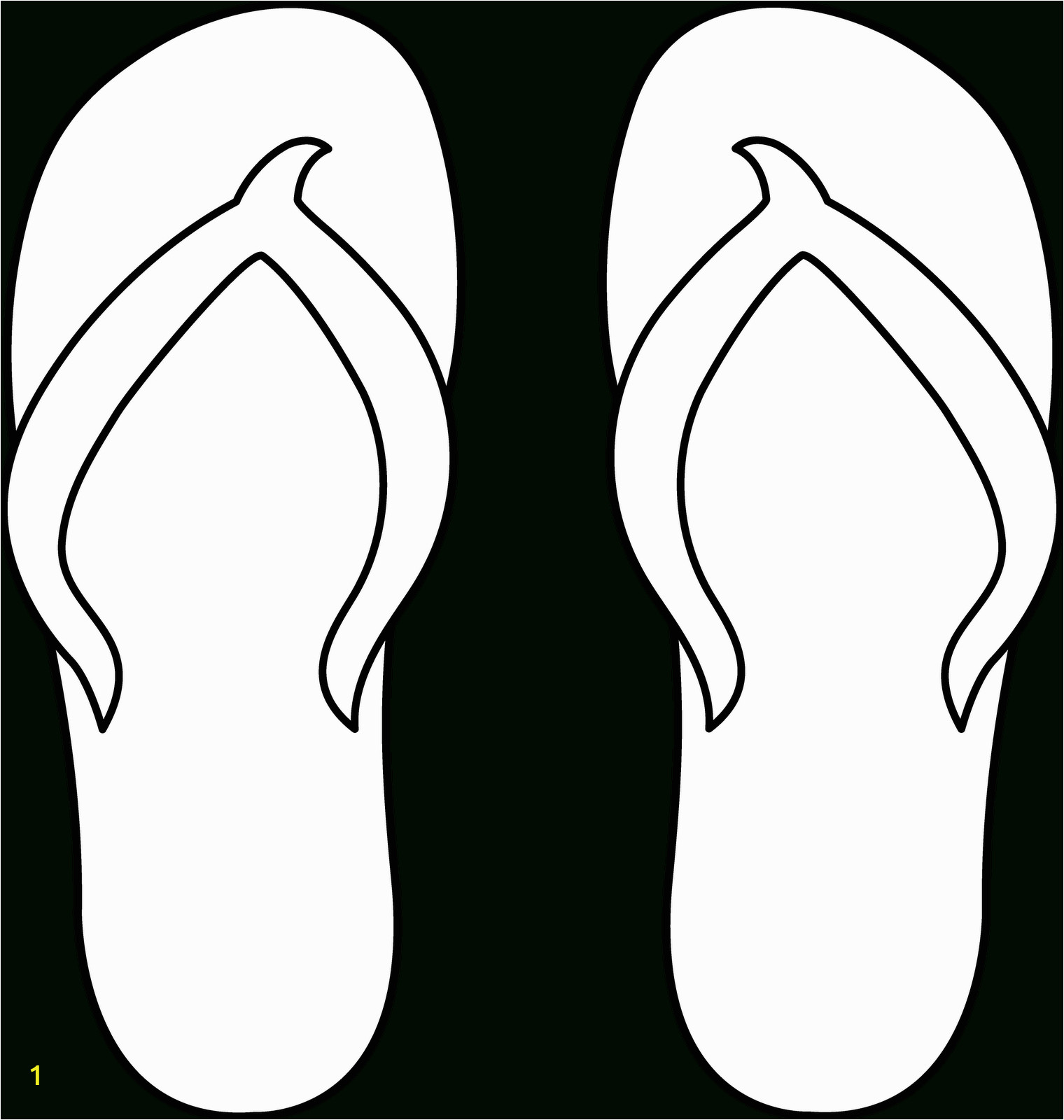 free printable flip flop pattern