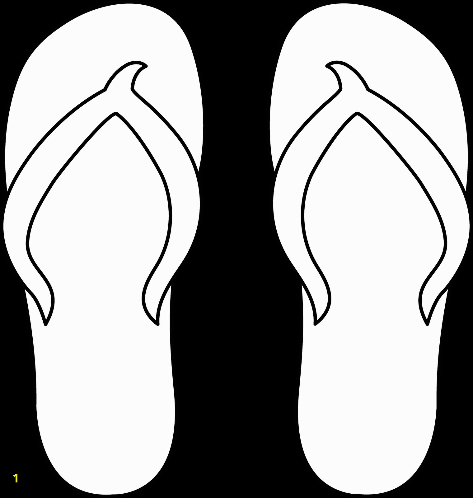 printable coloring pages flip flops