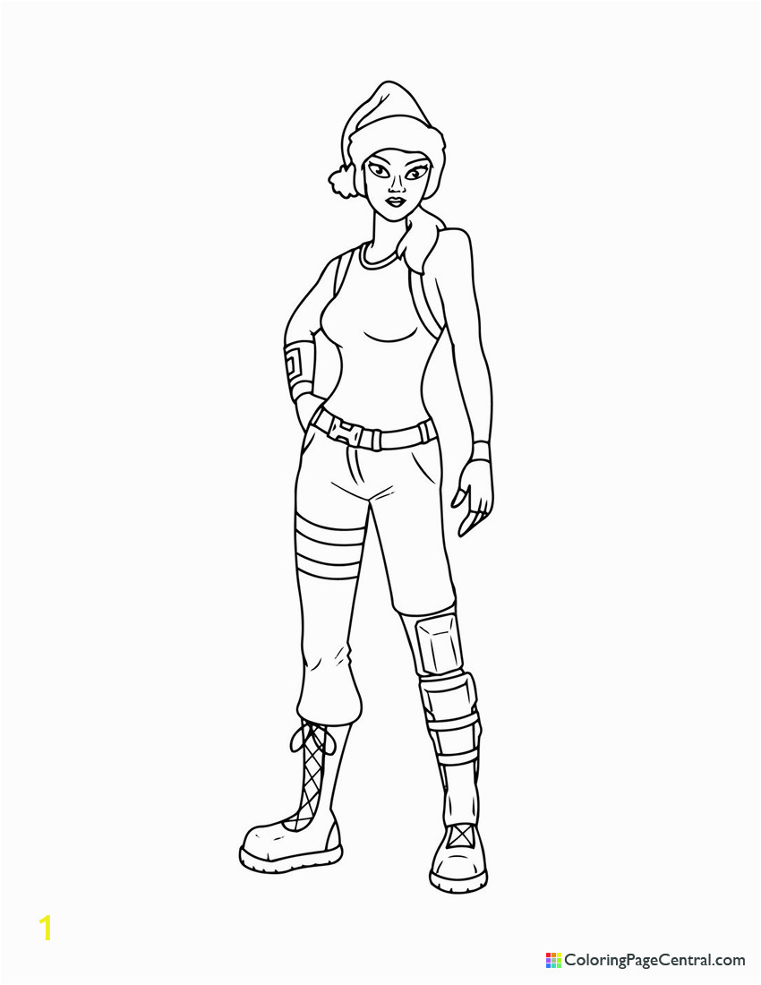 Fortnite Save the World Coloring Pages fortnite Nog Ops Coloring Page