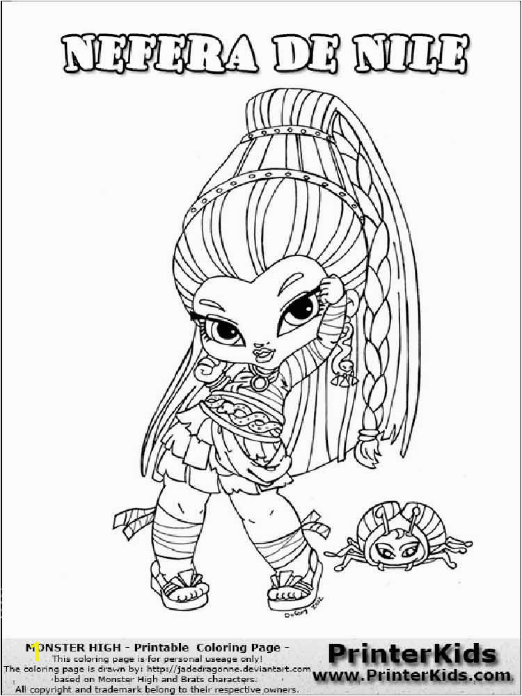 baby monster high coloring pages