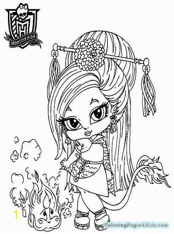 baby monster high coloring page 109