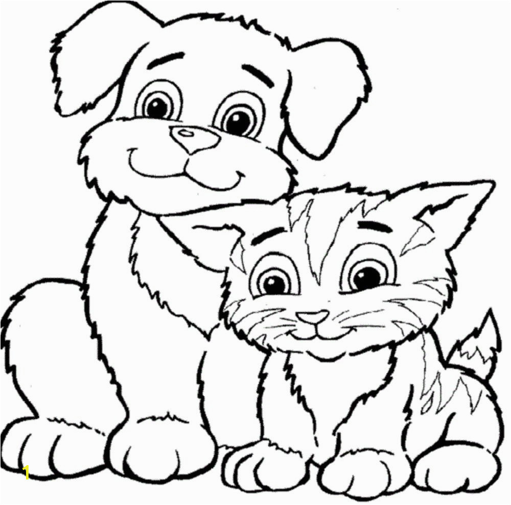 Free Cat and Dog Coloring Pages Cat and Dog Coloring Pages