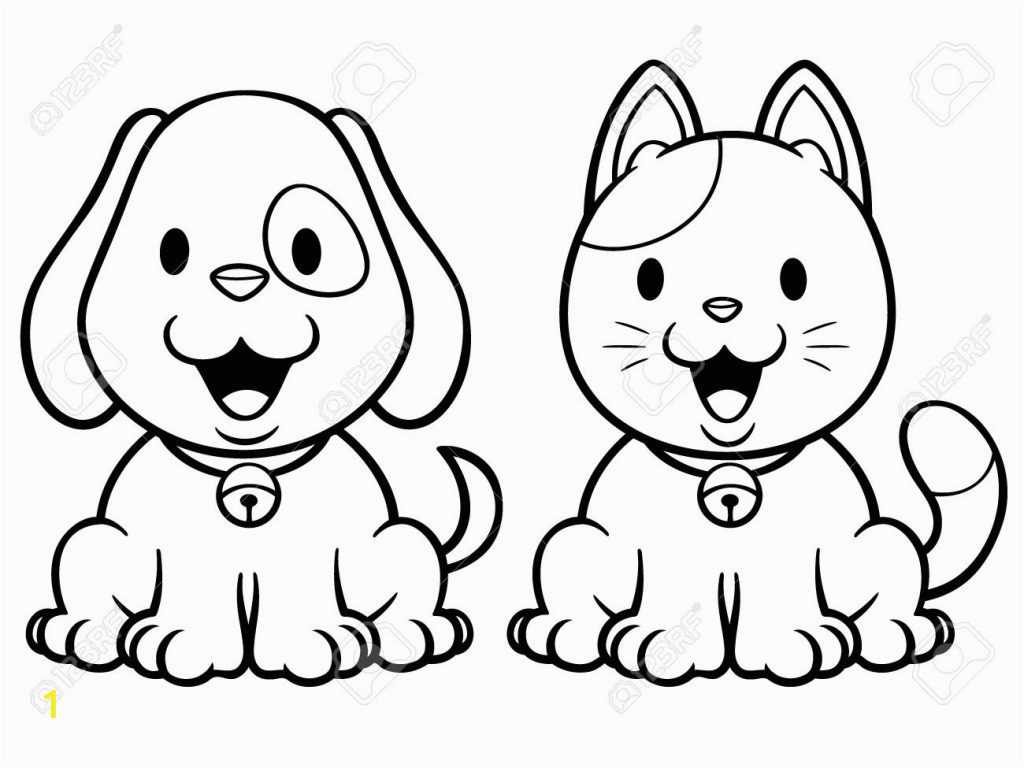 Free Cat and Dog Coloring Pages Cat and Dog Coloring Pages to Print at Getdrawings