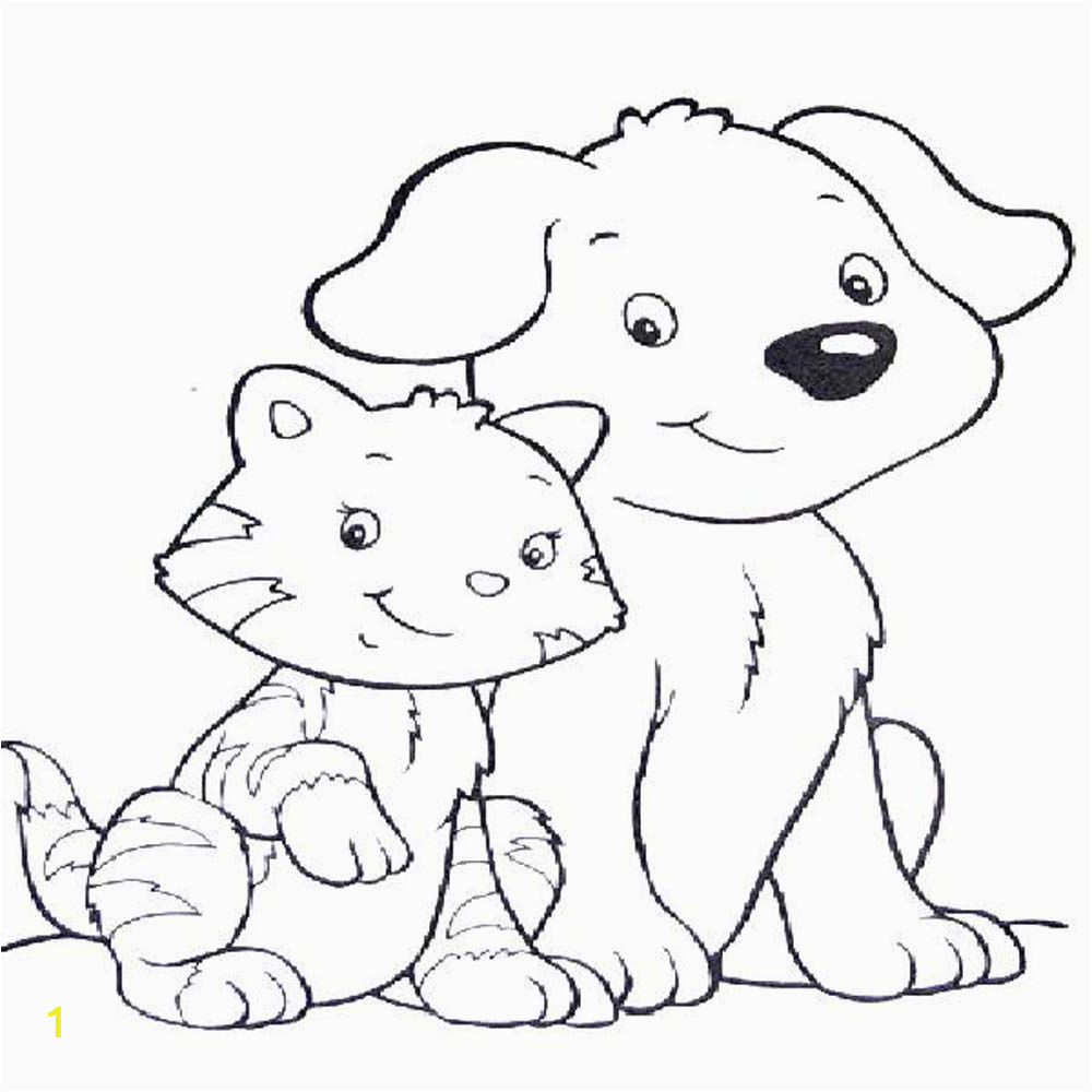 dog and cat drawing