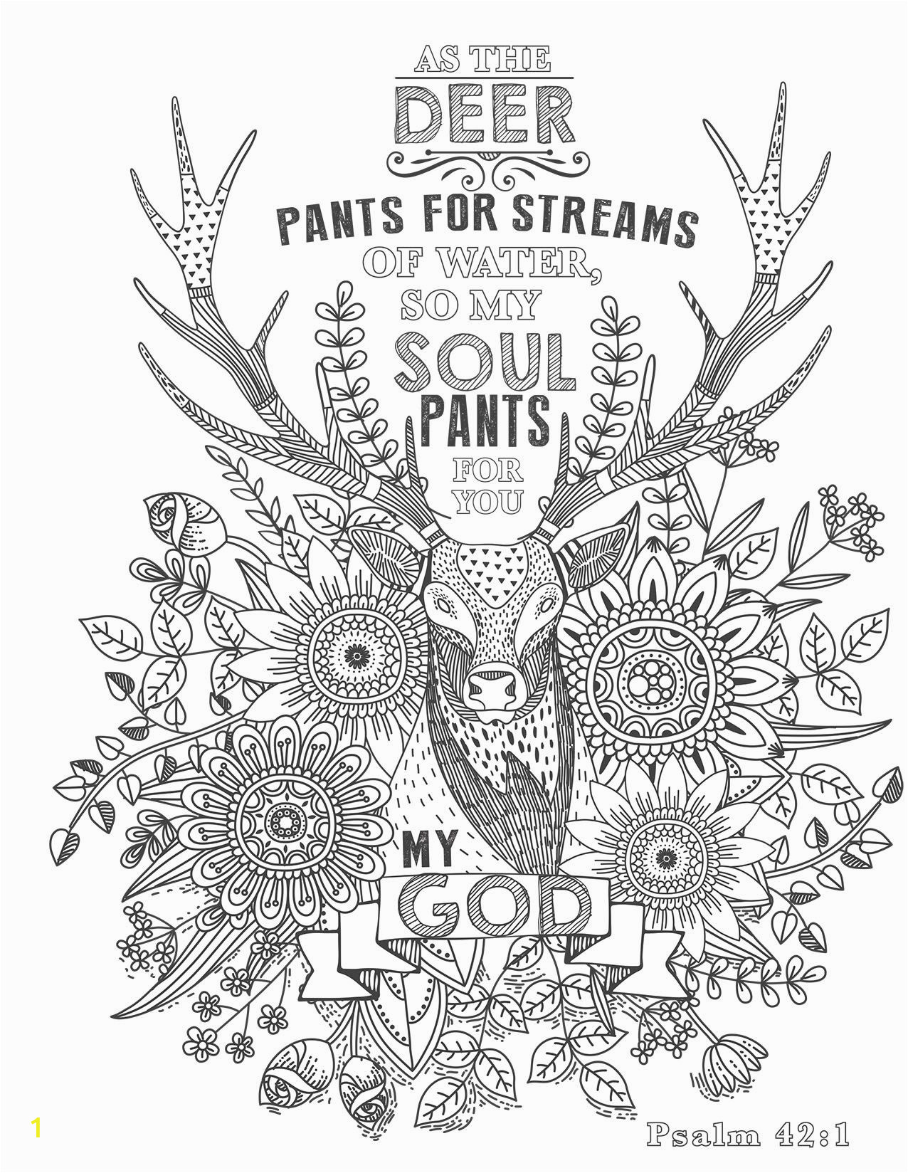 Free Christian Coloring Pages for Adults Coloring Page From the Psalms In Color
