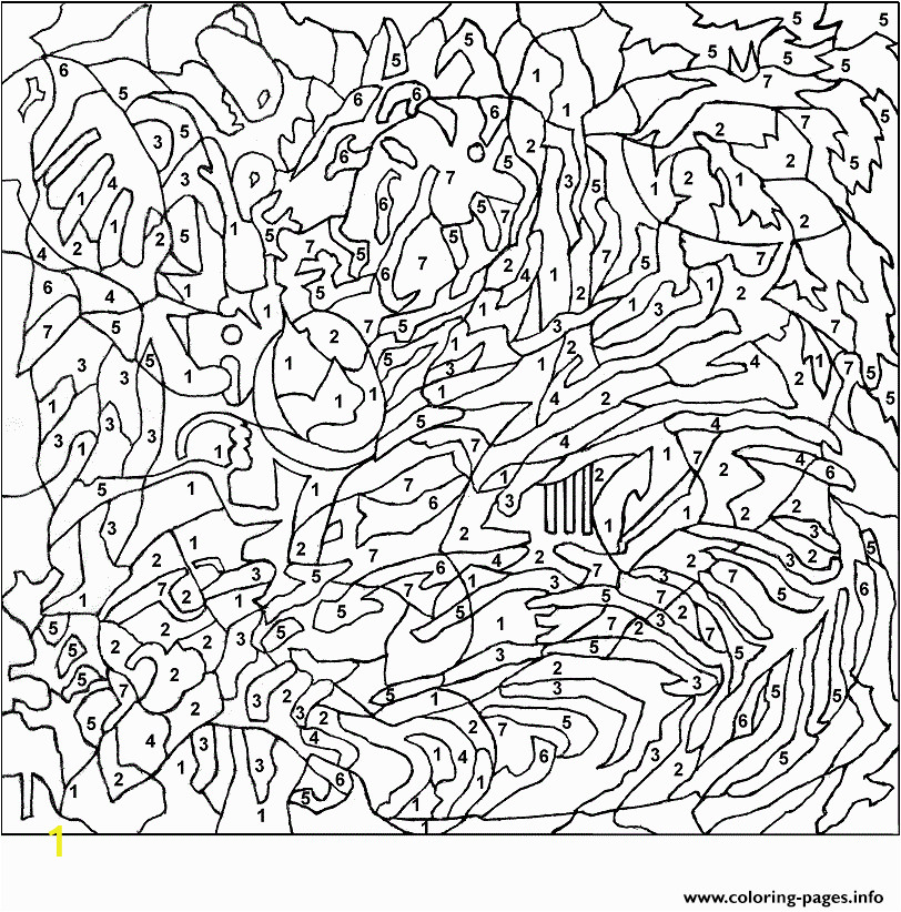 color by numbers for adults printable coloring pages book