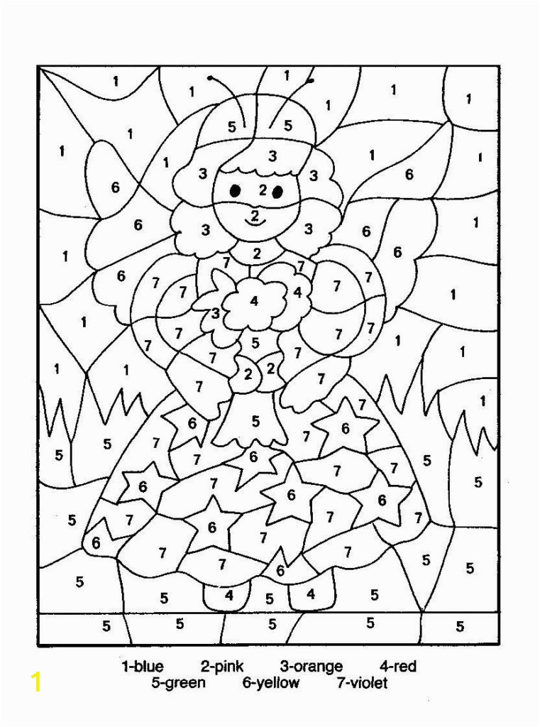 free coloring pages of angel by number color by number worksheets for adults color by number coloring pages for adults