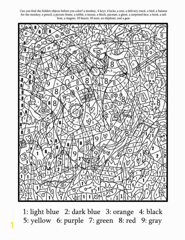 Free Color by Number Coloring Pages for Adults Coloring Pages Printable Color by Number for Adults Free