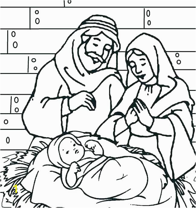 baby jesus in a manger coloring pages