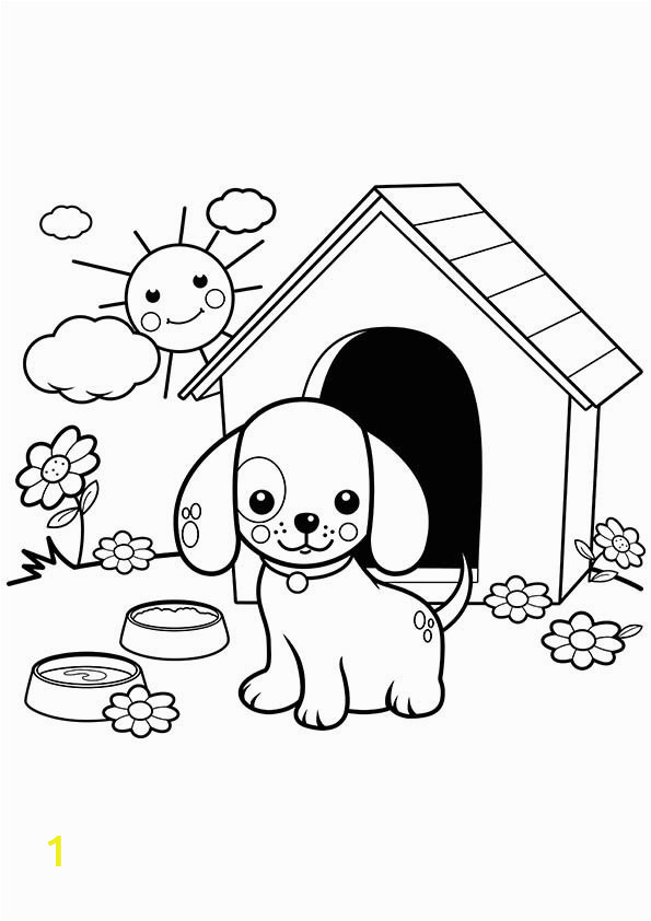 free printable dogs puppies coloring pages for kids