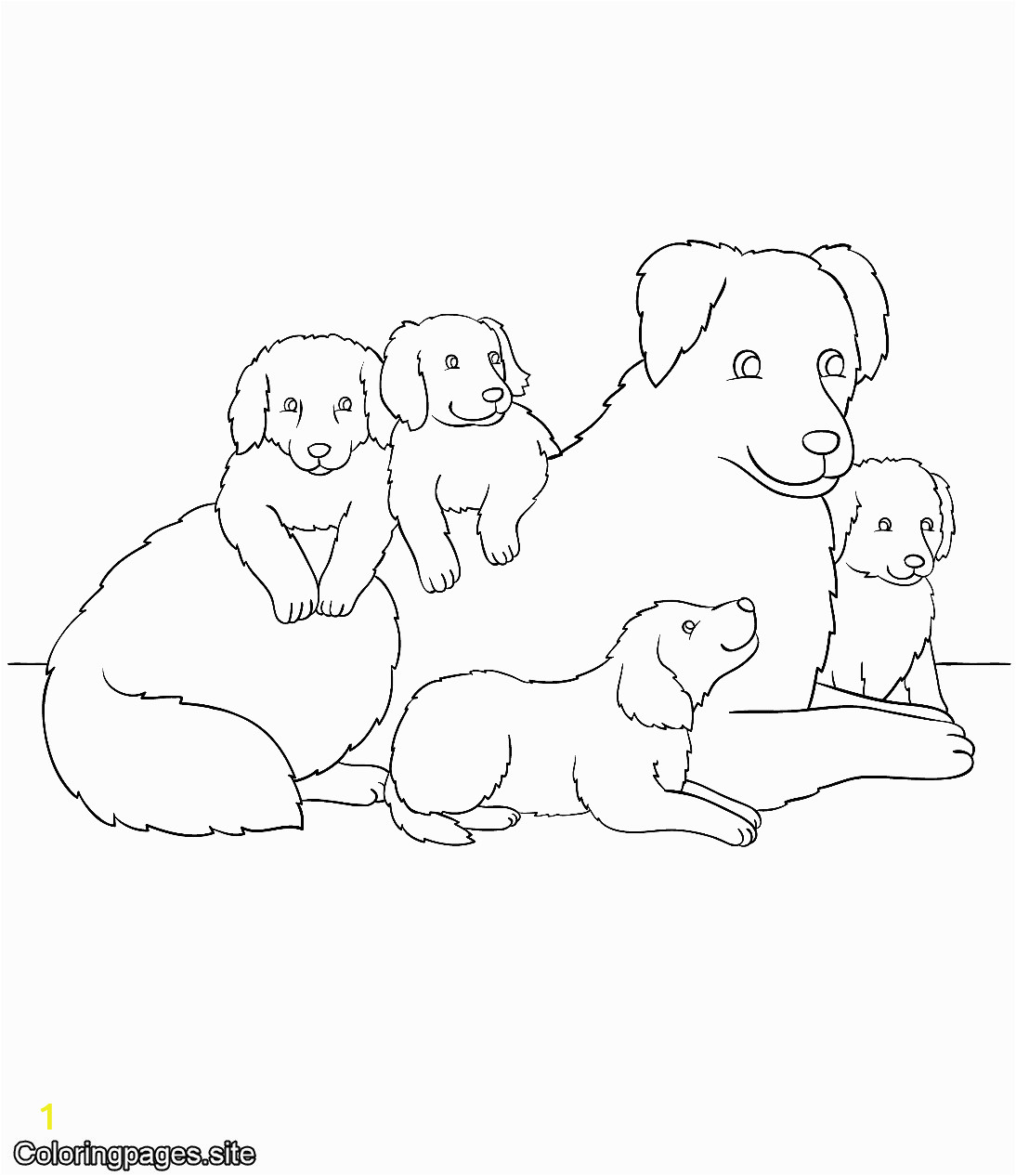 mom dog online coloring