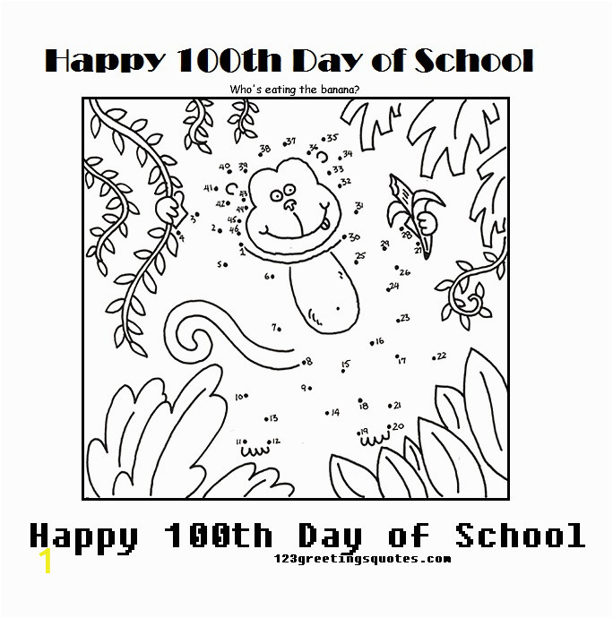 100th day of school coloring pages printable kids