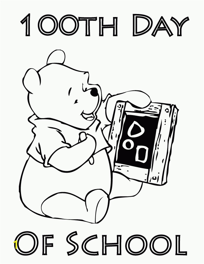 Free Coloring Pages for 100th Day Of School 100th Day School Coloring Pages Free Coloring Home