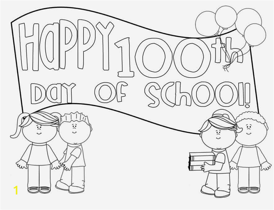 100 days of school coloring pages