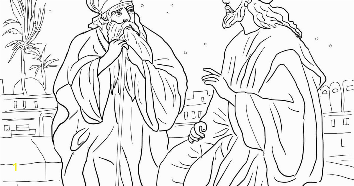 Free Coloring Pages Jesus and Nicodemus Beautiful Free Coloring Pages Jesus and Nicodemus