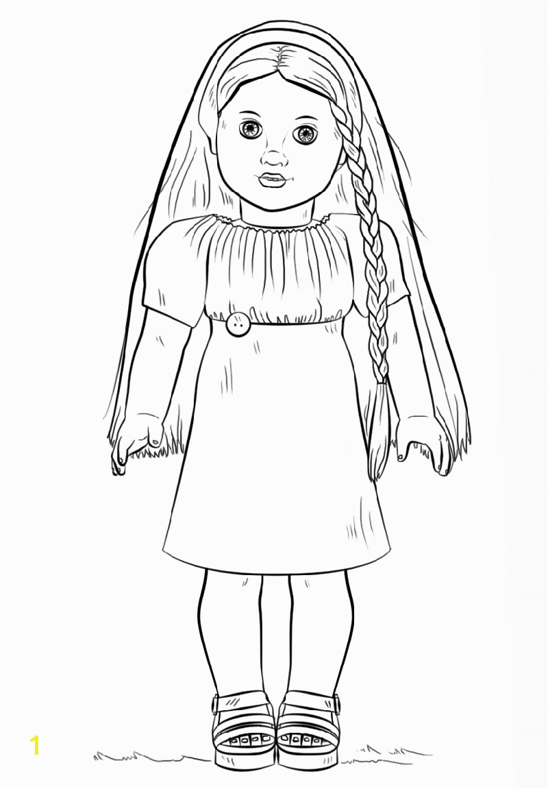 american girl doll coloring pages