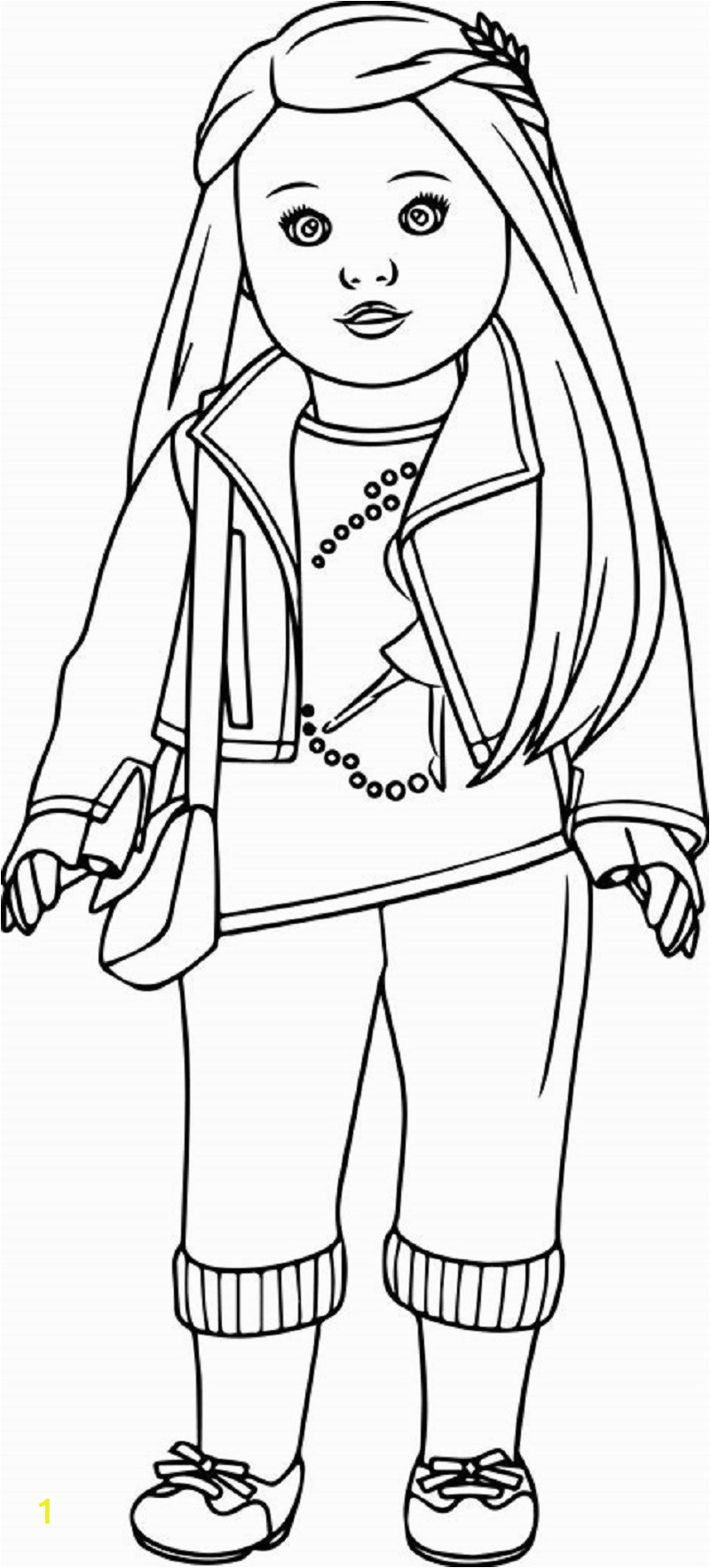 american girl doll coloring pages