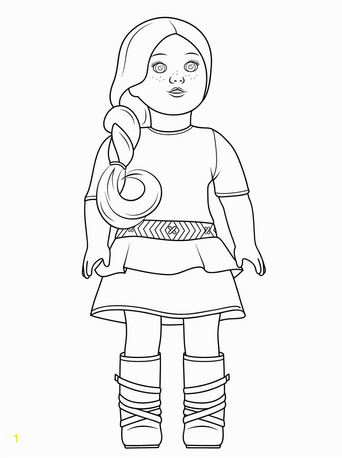 american girl doll coloring pages printable