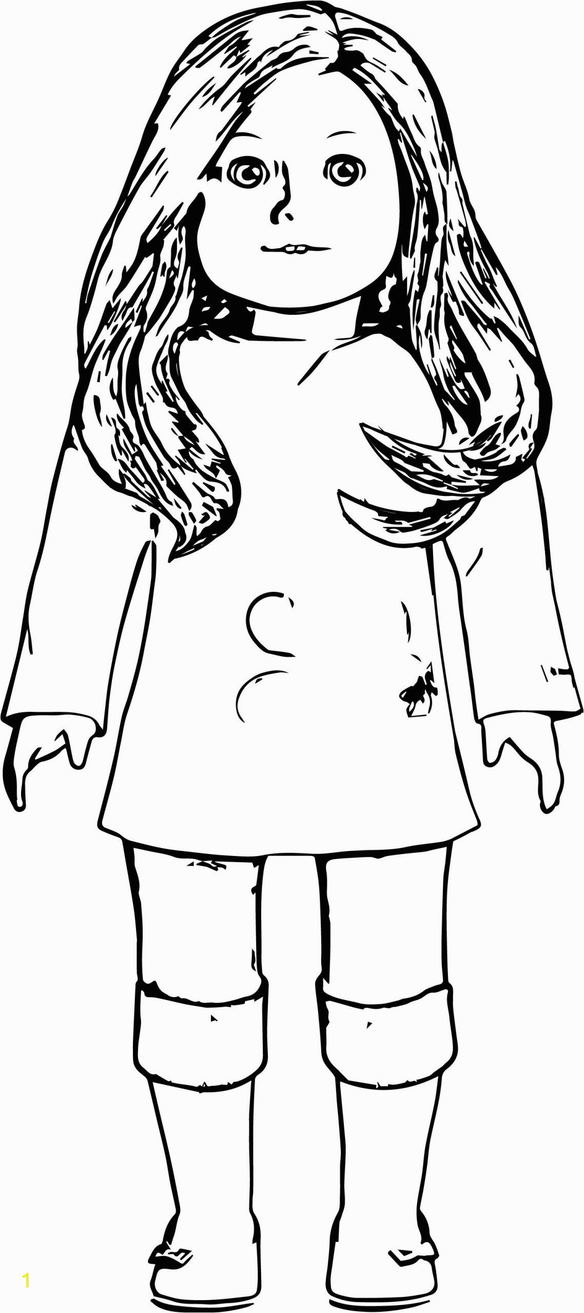 american girl doll coloring pages to print