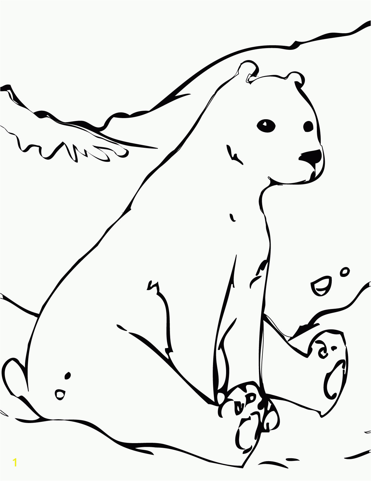 free printable arctic animals coloring pages