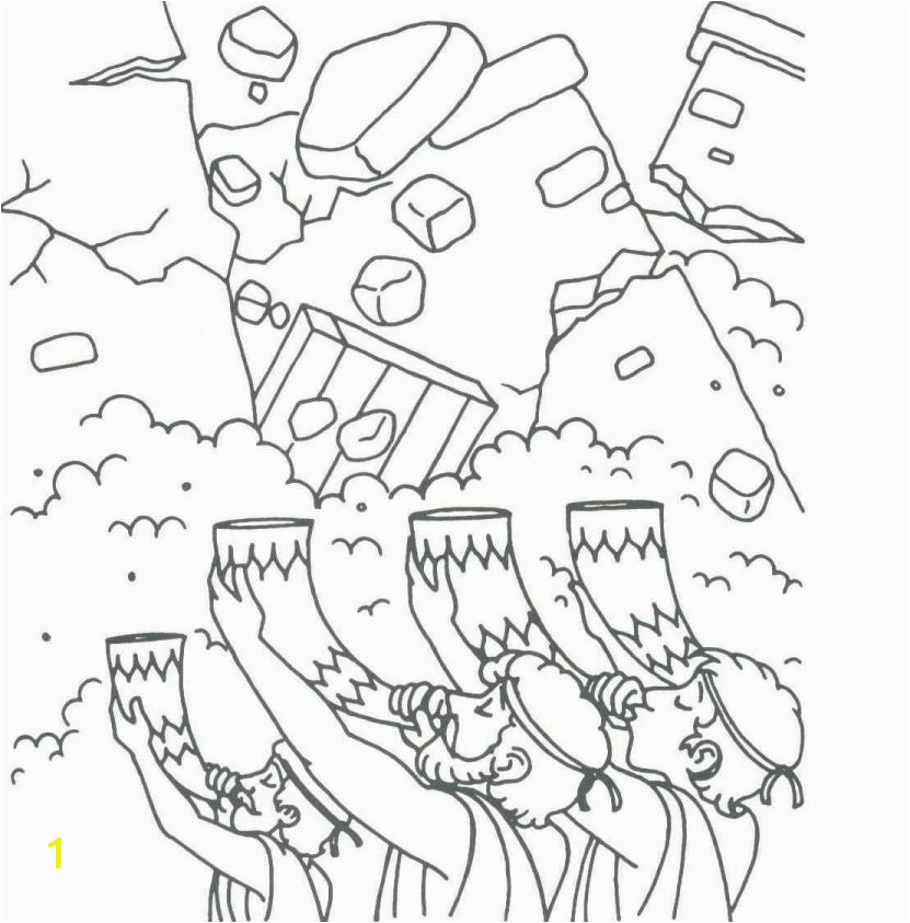 battle of jericho coloring page