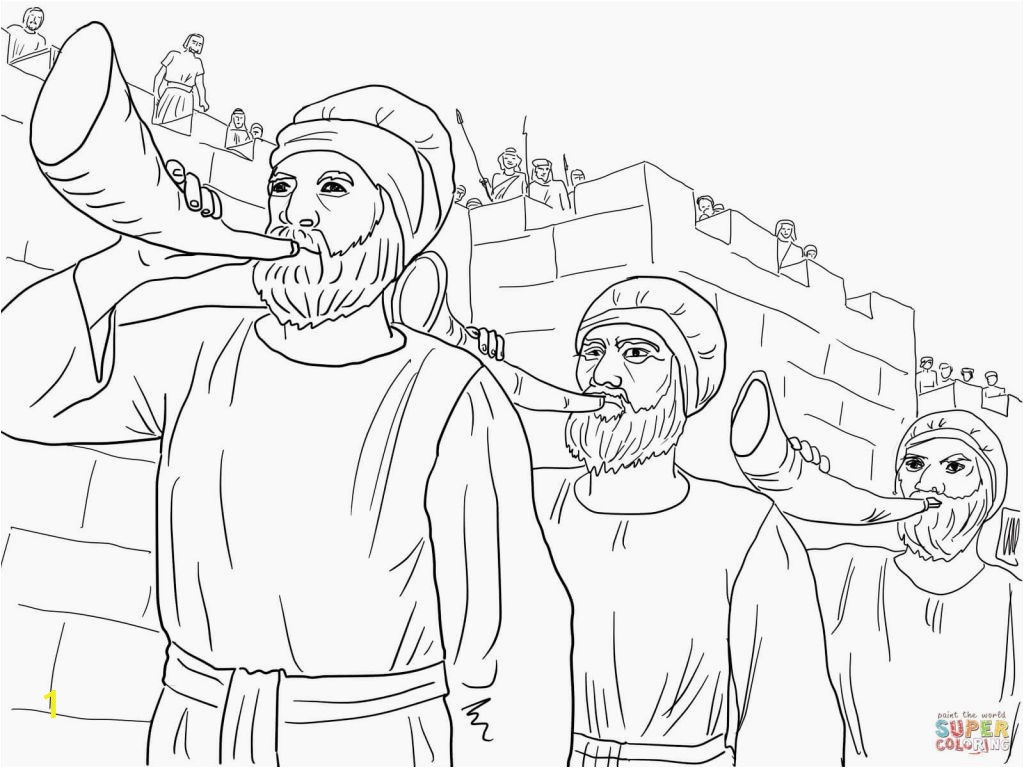 Free Coloring Pages Of Joshua and the Battle Of Jericho Coloring Pages Battle Jericho Coloring Home