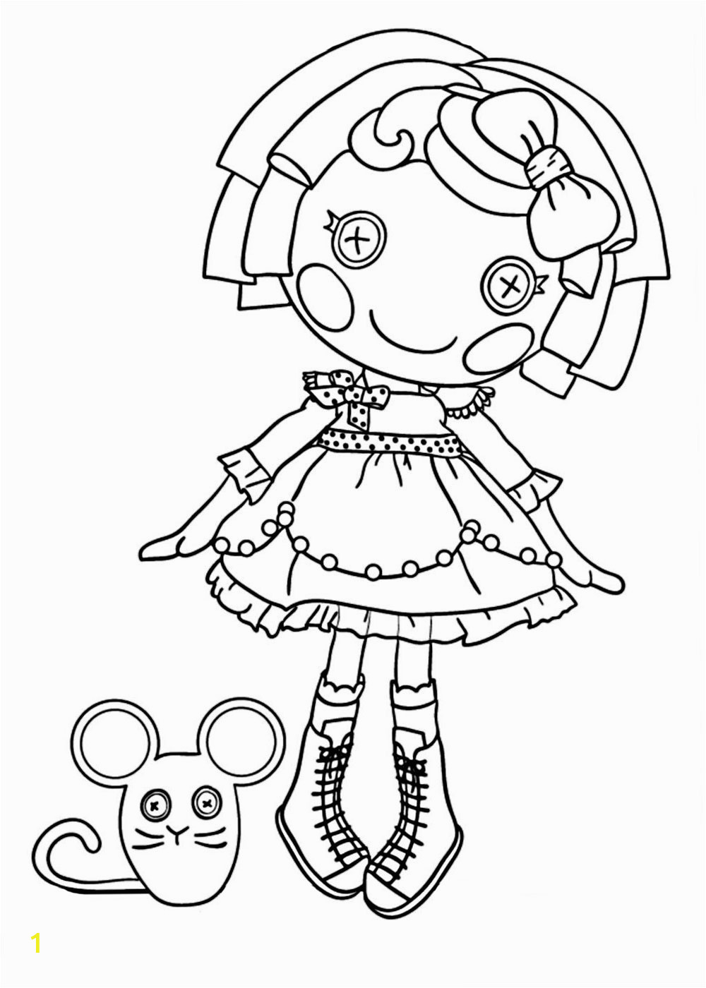 Free Coloring Pages Of Lalaloopsy Dolls Lalaloopsy Coloring Pages for Girls to Print for Free