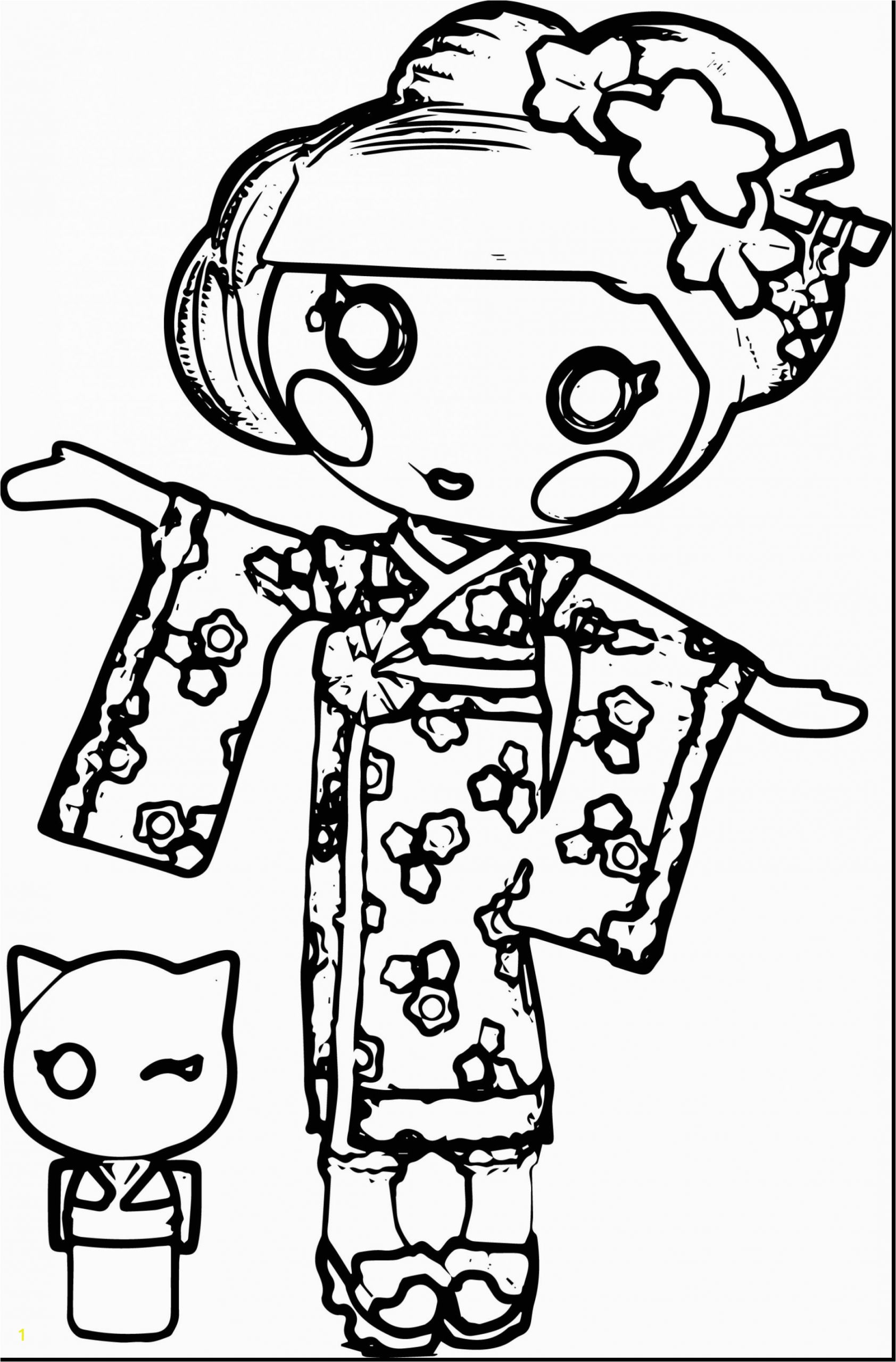 rag doll coloring page