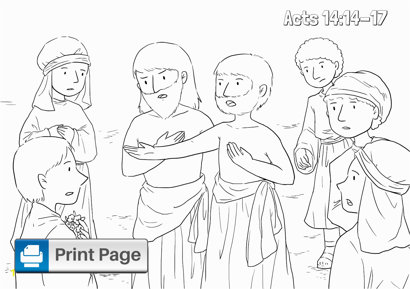 paul and barnabas coloring pages