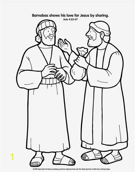 paul and barnabas coloring page