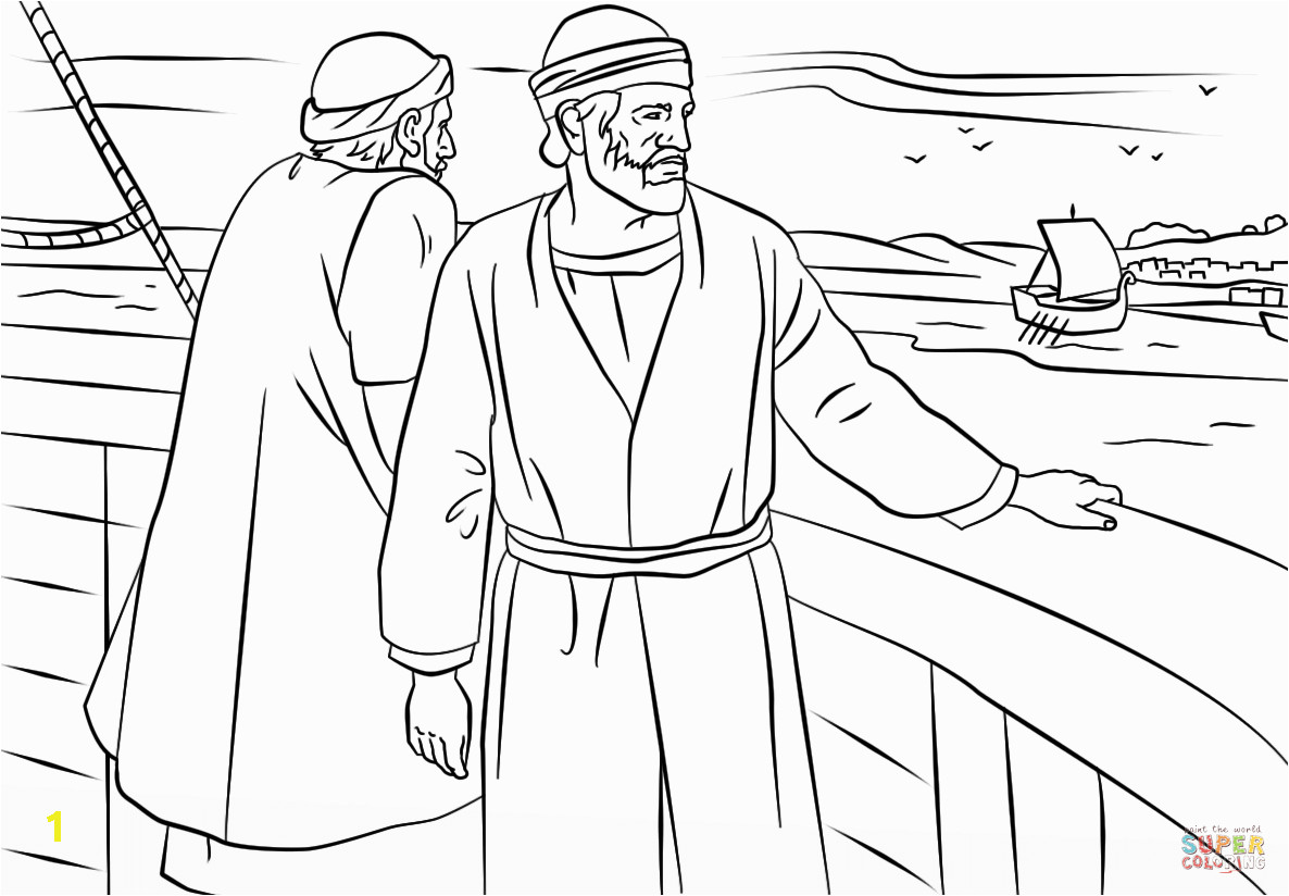 Free Coloring Pages Of Paul and Barnabas Paul and Barnabas Missionary Journey Coloring Page