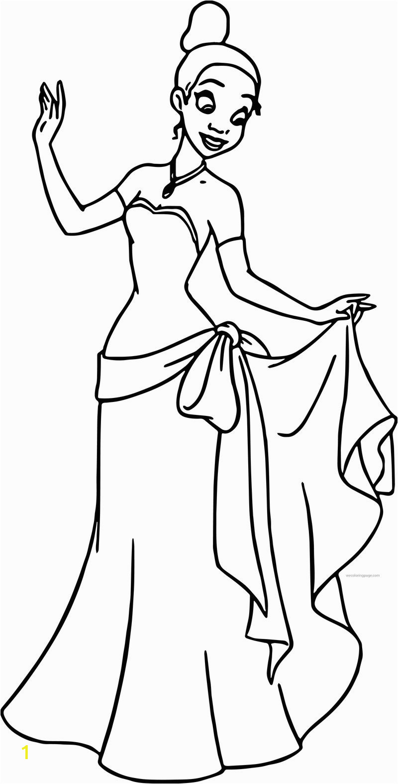 fine disney the princess and the frog coloring page