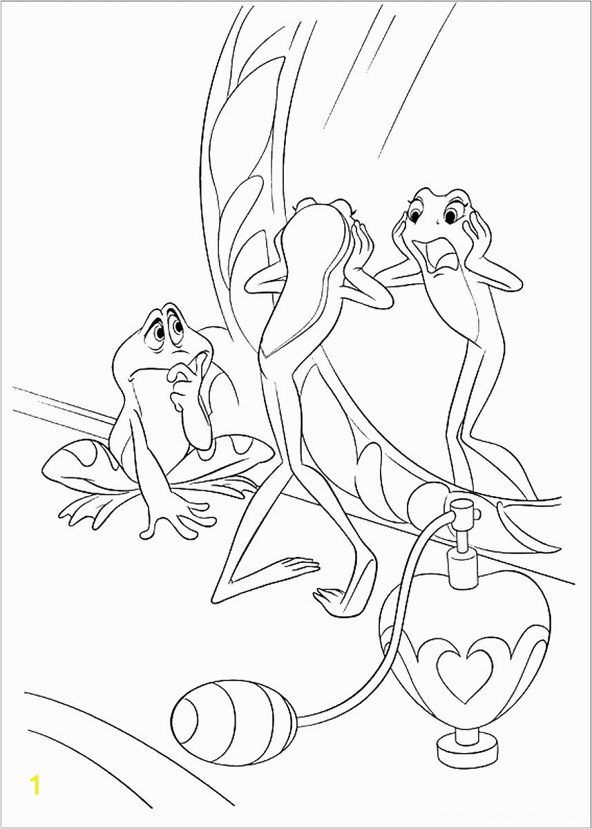 the princess and the frog coloring pages