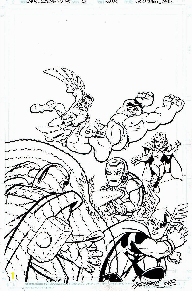 marvel super hero squad az coloring pages